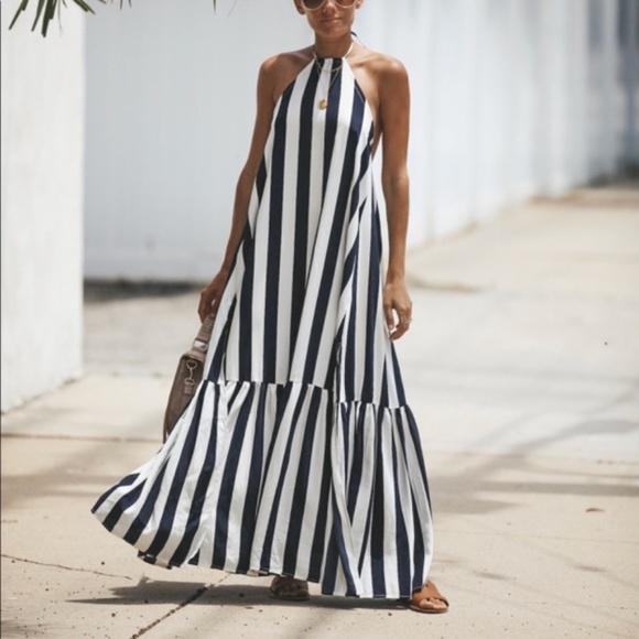 Vici Dresses & Skirts - Positano Adjustable Halter Dress - Size Large
